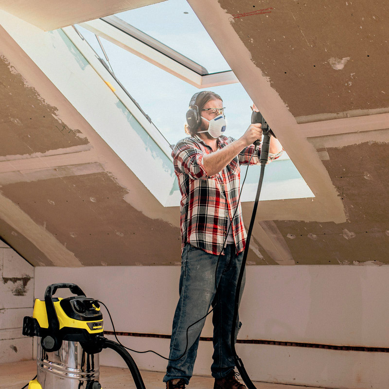 Aspirator uscat/umed WD6PSV-30/8/35/T 1300W, cuva Inox si rezervor murdarie 30 l