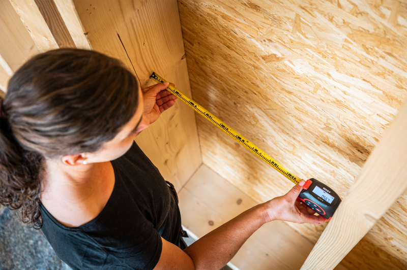 Ruleta digitala 5m cu telemetru laser 20m, BLUETOOTH, tip SOLA METEC