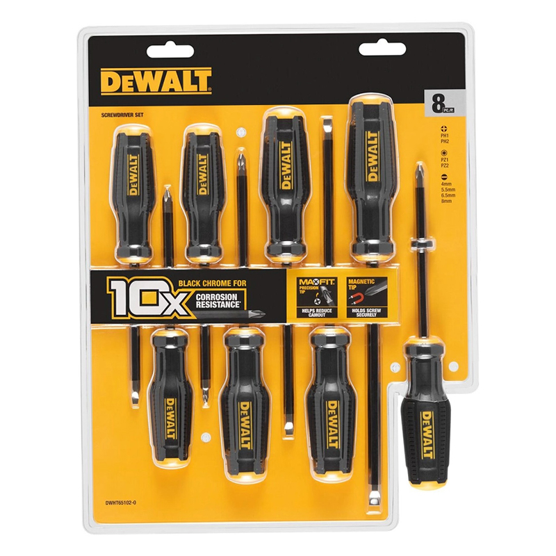 Set 8 surubelnite DeWALT TOUGHSERIES MAXFIT