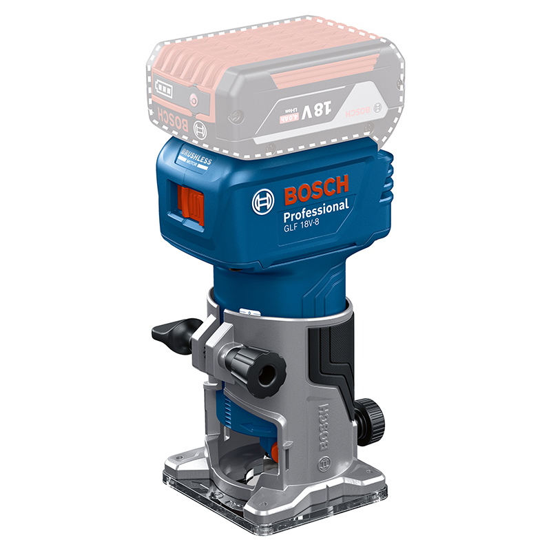 Masina de frezat verticala Bosch 18V, SOLO, tip GLF 18V-8