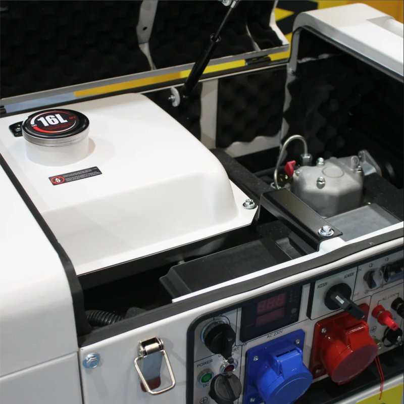 Generator de curent trifazat, insonorizat, pornire electrica, 9.4 kVA, tip SCDG10000SE TEQ