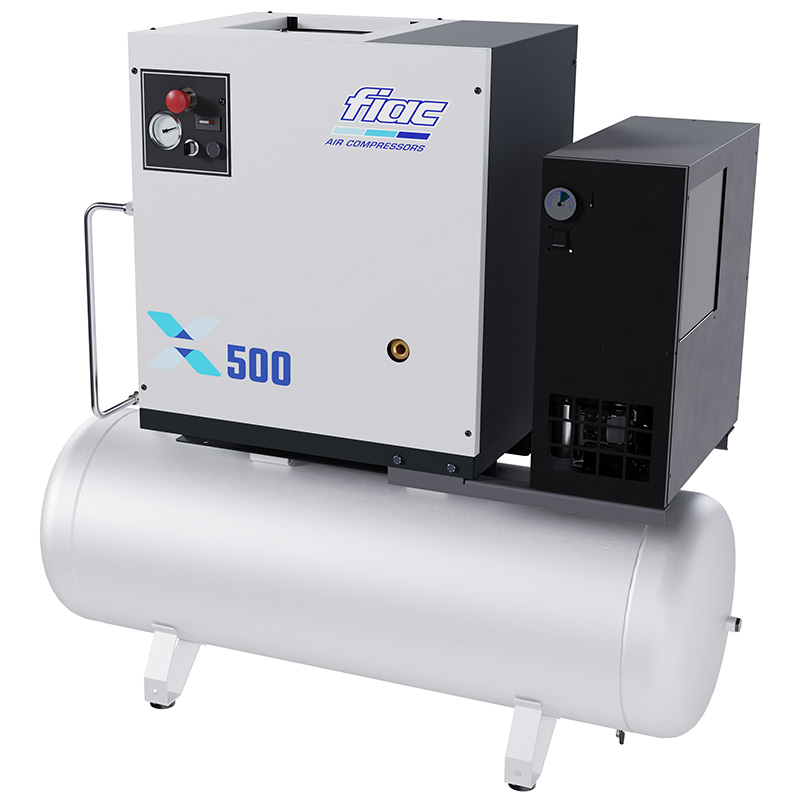 Compresor cu surub cu inverter, cu uscator, FIAC X500/200+D, 10 bar