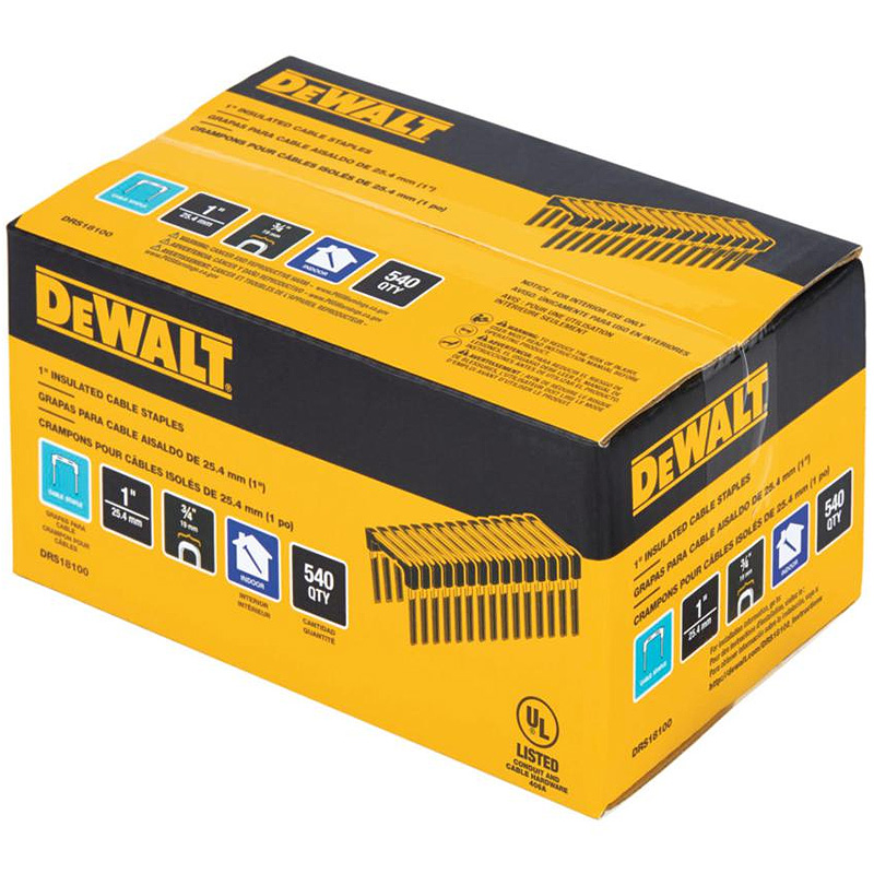 Capse izolate 25x19mm, 540 buc/cutie, DeWalt