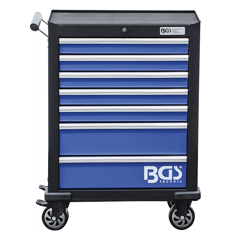 Carucior pentru scule, 7 sertare, 263 scule, BGS