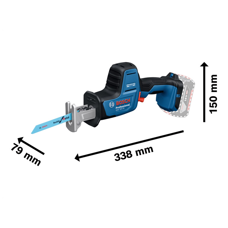 Fierastrau alternativ (sabie) 18V, SOLO, tip GSA 18V-24