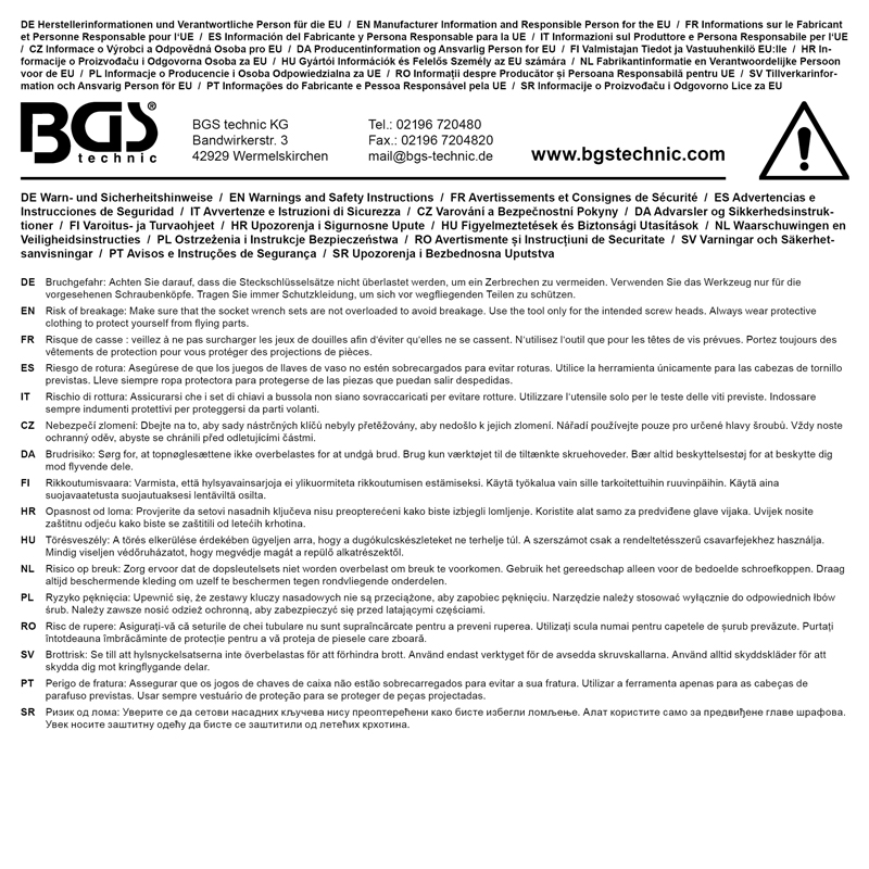 Trusa 21 piese chei 3/4