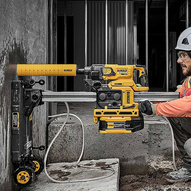 Masina de gaurit cu carote diamantate, cu acumulatori Li-Ion XR FLEXVOLT 54 V 2x 9.0 Ah, DeWalt tip DCD150X2-QW