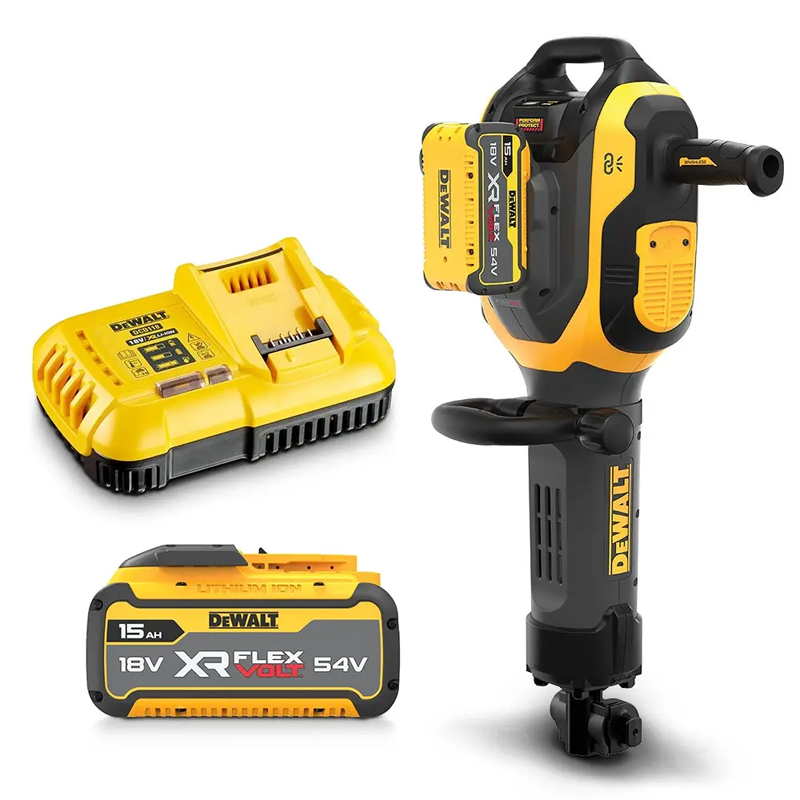 Ciocan demolator SDS-Max, 54V Li-Ion XR FLEXVOLT, 2 x 15.0 Ah, 41 J, 18.5kg DeWalt tip DCH966Z2-QW