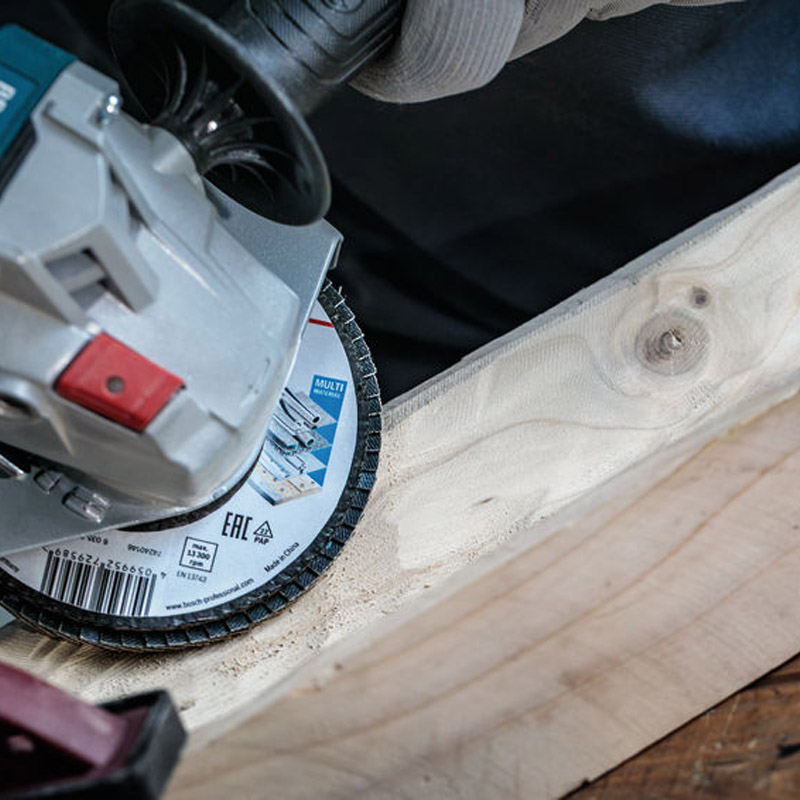 Disc de slefuire lamelar/evantai Bosch X451, 125x22.23 mm, G80, T29