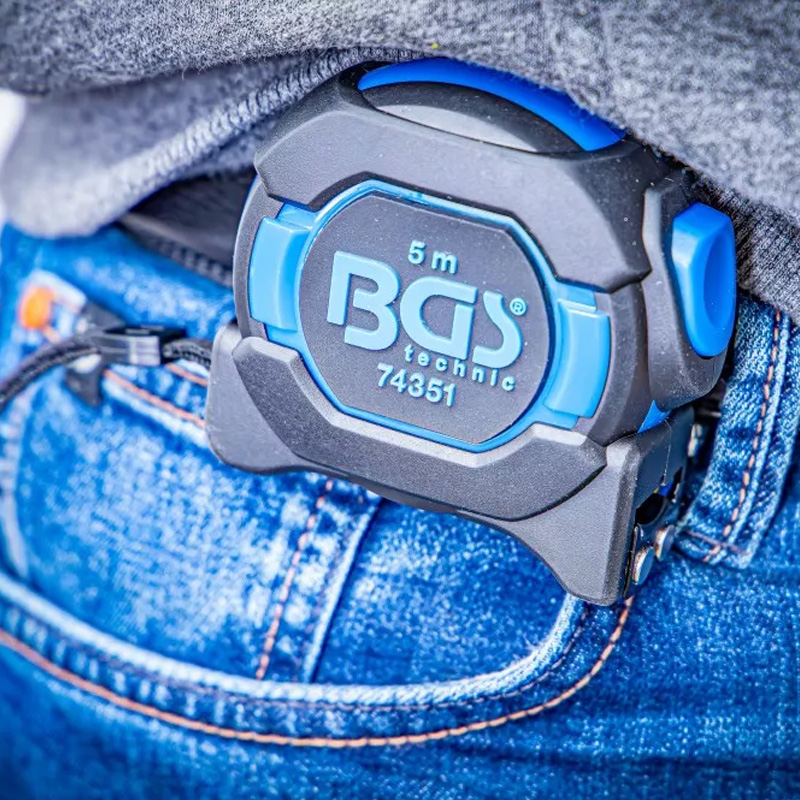 Ruleta magnetica BGS, 5m, banda 19mm, marcaj dublu