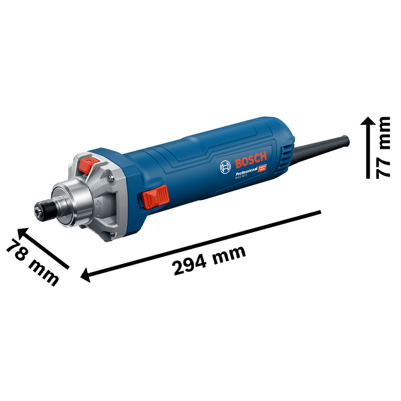 Polizor drept (biax) cu arbore de slefuie scurt, Bosch tip GGS 30 S
