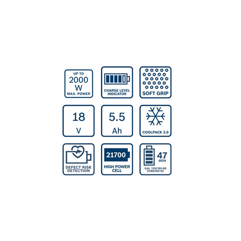 Acumulator Expert Bosch, EXBA 18V-55, 5.5Ah Li-Ion
