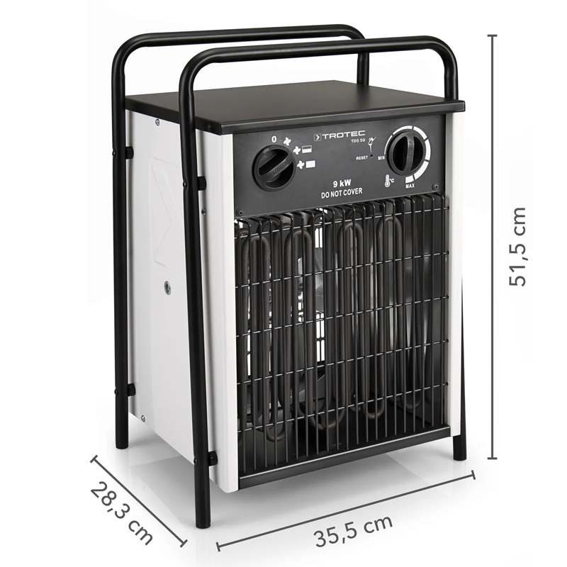 Incalzitor electric profesional, 9kW, 380V, Trotec TDS50