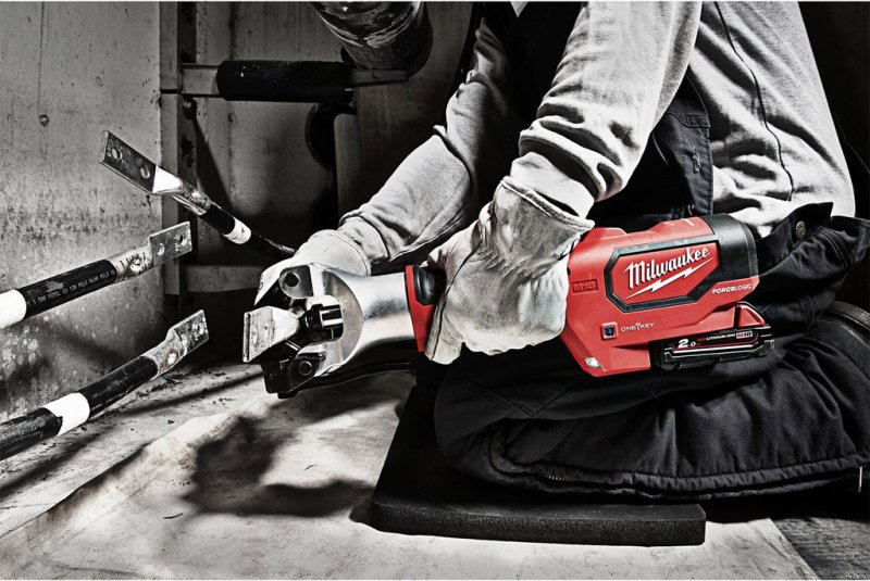 Presa hidraulica, sertizor fara bacuri M18™, 2x2Ah, FORCE LOGIC™ Milwaukee High Force, M18 HDCT-202C