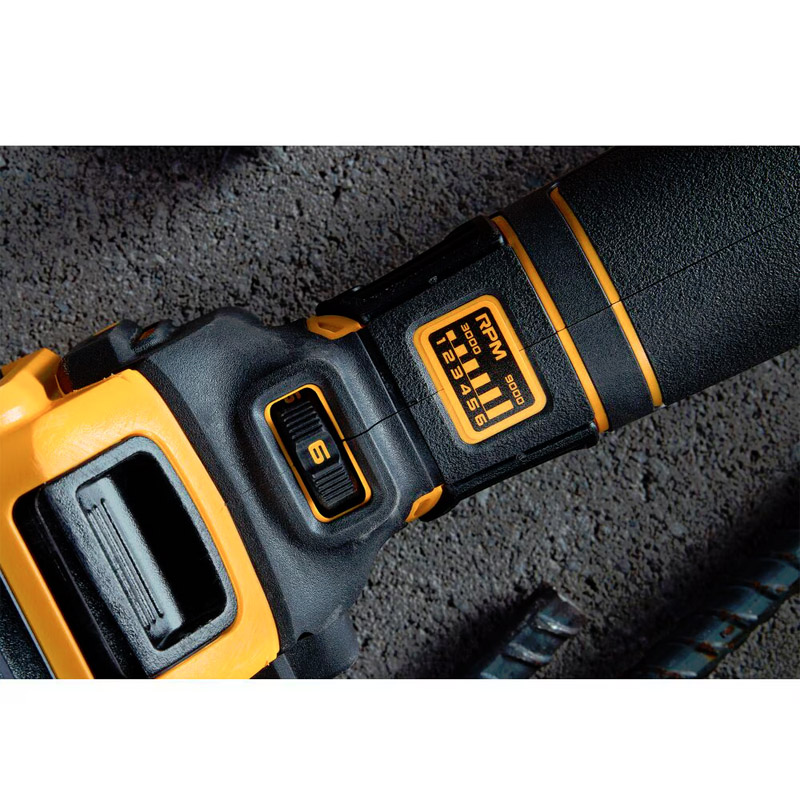 Polizor unghiular compatibil cu acumulatori 18V XR Li-Ion, DeWALT DCG416VSN-XJ, 125mm, profesional Brushless, turatie variabila