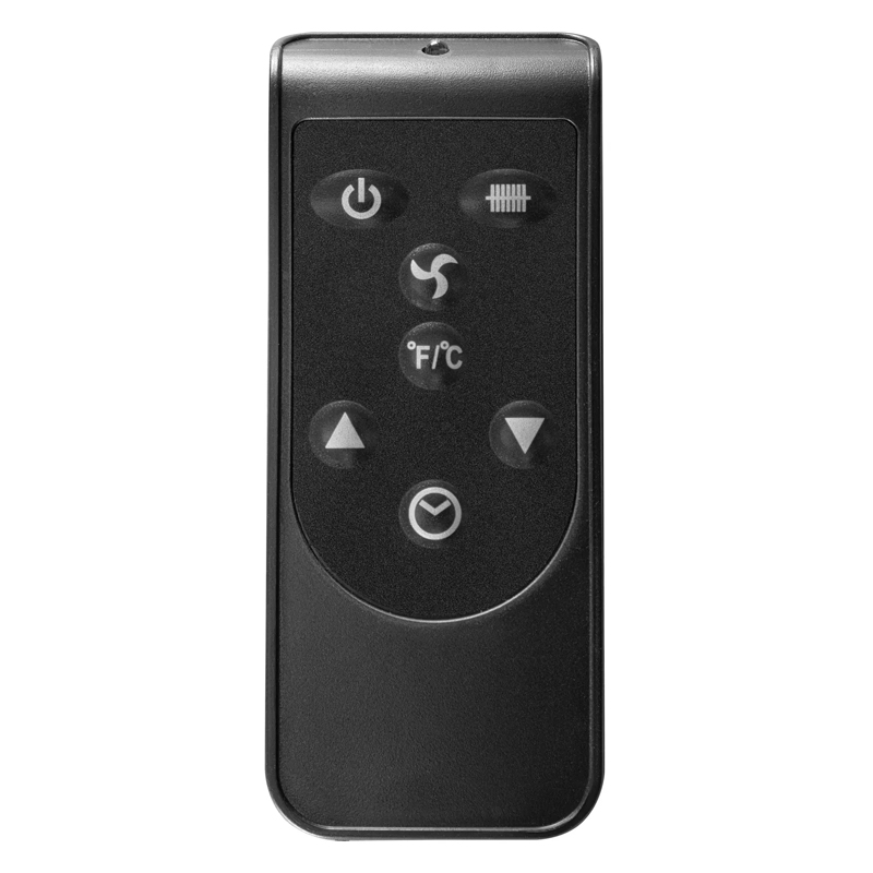 Convector electric TROTEC TCH 2312E Design Drept - 2300W, negru, cu telecomanda