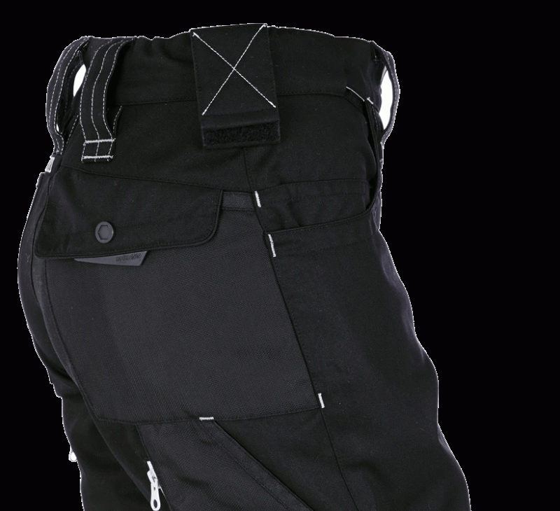 Pantaloni de lucru ergonomici Strauss, e.s.motion 2020, negru-platina, marimea 48