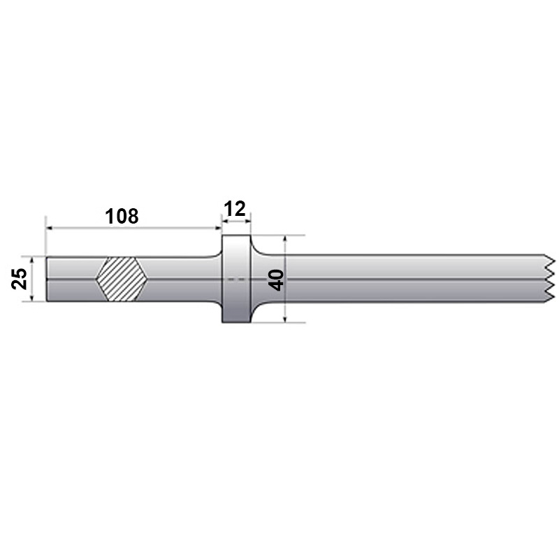 Dalta lata pentru asfalt SOLIDA S25x108, 115x270 mm