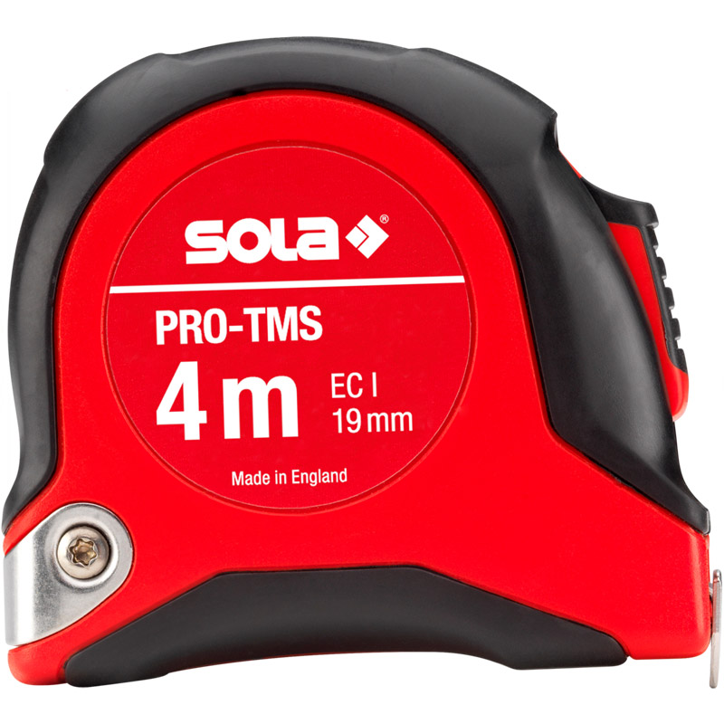 Ruleta SOLA Profesional PRO-TMS, 4 m, 19 mm, clasa 1, rezistenta la rugina si durabila