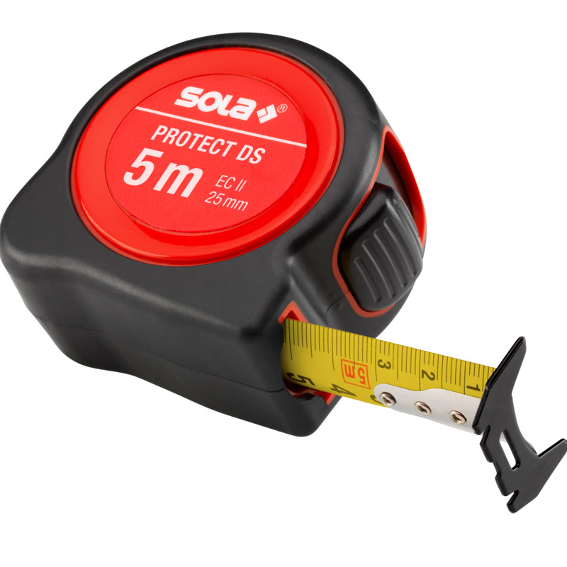 Ruleta SOLA Profesional PROTECT PE DS 525, 5 m, 25 mm, clasa 2, dublu marcaj