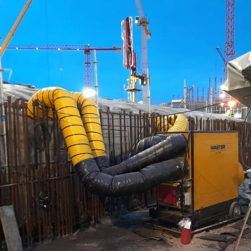 Încălzitor cu motorina Master BV471S - 136kW, patru ieșiri, ardere indirectă, generator aer cald industrial