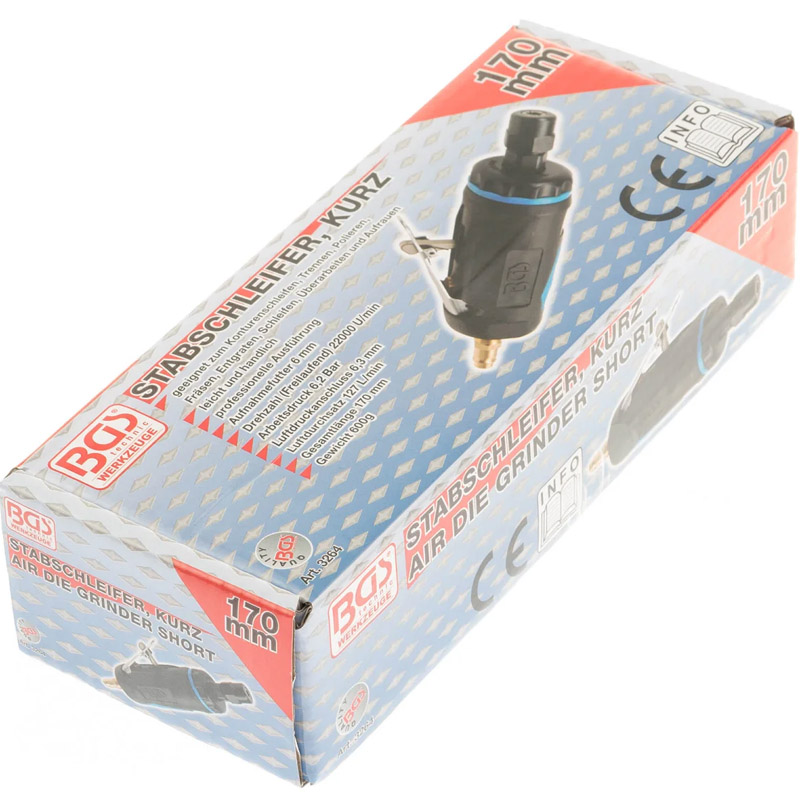 Polizor drept (biax) BGS Profesional 22000 rot/min, 170 mm, prindere (penseta) 6 mm