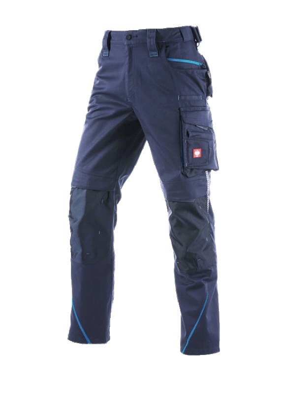 Pantaloni de lucru ergonomici Strauss, e.s.motion 2020, albastru inchis/albastru, marimea 48