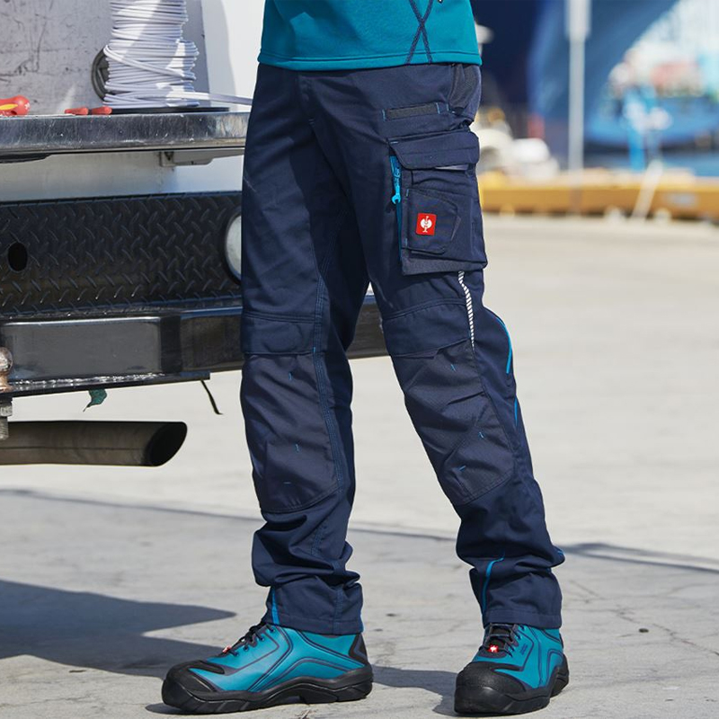Pantaloni de lucru ergonomici Strauss, e.s.motion 2020, albastru inchis/albastru, marimea 48