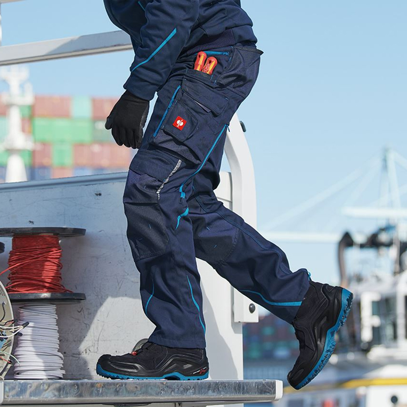 Pantaloni de lucru ergonomici Strauss, e.s.motion 2020, albastru inchis/albastru, marimea 48