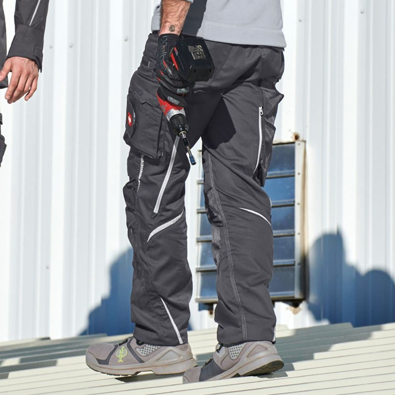 Pantaloni de lucru ergonomici Strauss, e.s.motion 2020, gri antracit/platina, marimea 38