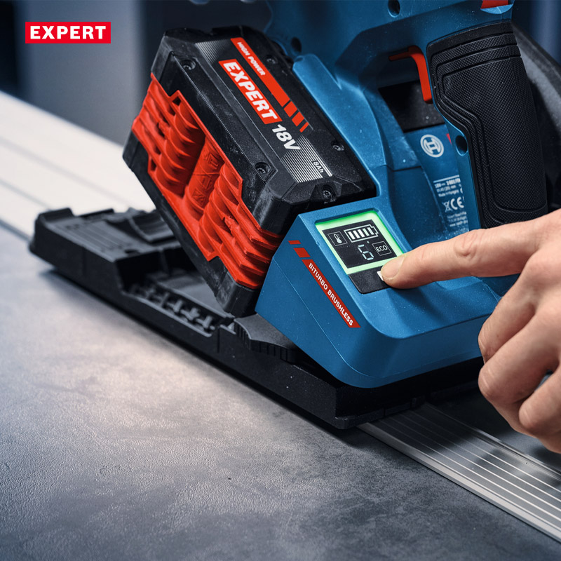 Fierastrau circular cu acumulatori 18V Profesional BOSCH L-BOXX BITURBO BRUSHLESS, disc 140 mm, tip EXKT 18V-52 G EXPERT (SOLO)