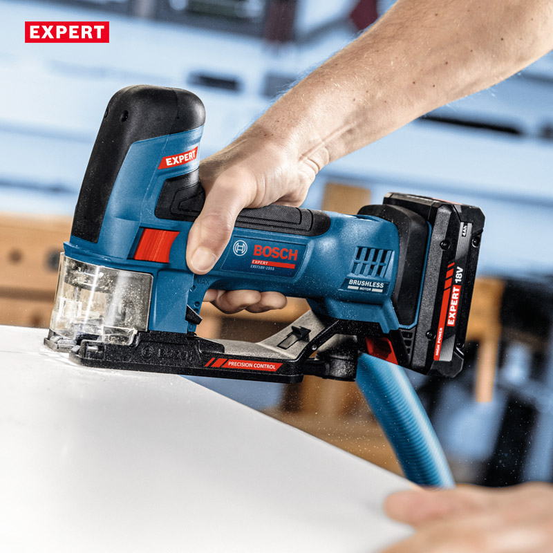 Fierastrau vertical (pendular) cu acumulatori 18V BOSCH Profesional EXPERT L-BOXX, 155 mm tip EXST 18V-155 S EXPERT (SOLO)