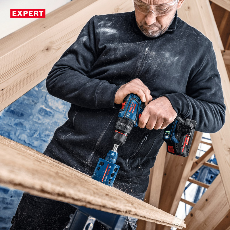 Masina de gaurit si insurubat cu percutie cu acumulatori 18V, 2x 4.0Ah BOSCH Profesional EXPERT L-BOXX, 65Nm, tip EXSB 18V-90 EXPERT