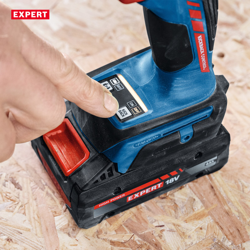 Masina de gaurit si insurubat cu percutie cu acumulatori 18V, 2x 4.0Ah BOSCH Profesional EXPERT L-BOXX, 65Nm, tip EXSB 18V-90 EXPERT