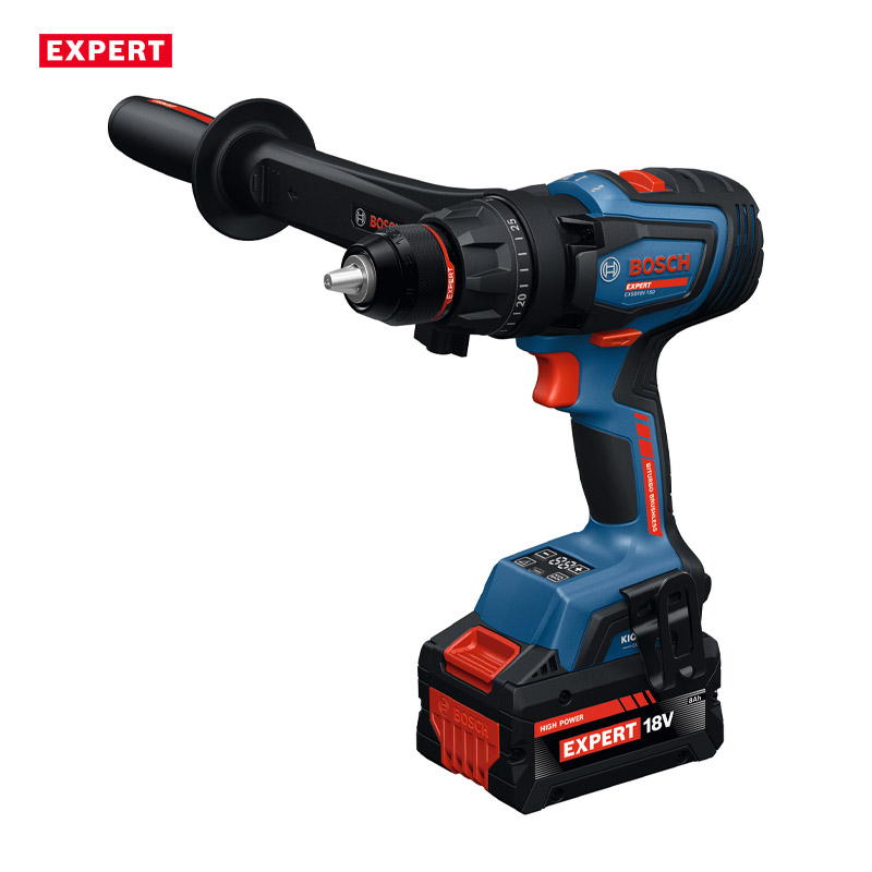 Masina de gaurit si insurubat cu percutie si acumulatori 18V 2x 8.0Ah, BOSCH Profesional EXPERT L-BOXX, 150Nm, tip EXSB 18V-150 EXPERT