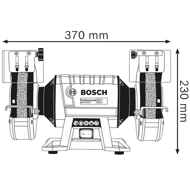Polizor de banc industrial BOSCH GBG 60-20