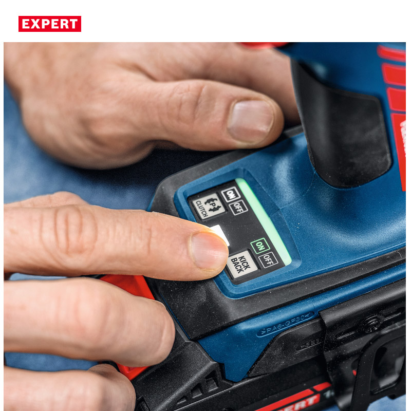 Masina de gaurit si insurubat cu acumulatori 18V 2x 4.0Ah, BOSCH Profesional EXPERT L-BOXX, 65 Nm, tip EXSR 18V-90FC EXPERT 6 in 1 cu sistem GFA 18-H+M+W+E