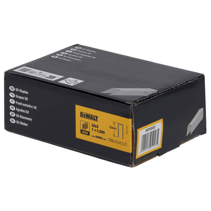 Capse SX5035 DeWalt DSTSX22Z - 22 x 5.6 mm, 5000 buc/cutie