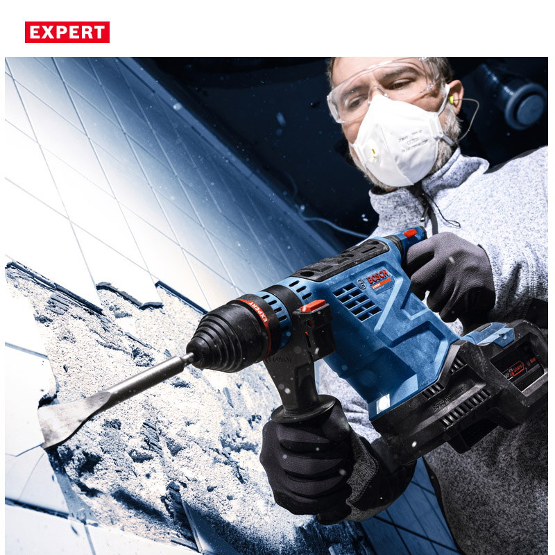 Ciocan rotopercutor SDS-PLUS cu acumulatori 18V, 4.5 J, 4.2 kg, BOSCH BITURBO Profesional EXPERT, tip EXBH 18V-32F EXPERT (SOLO)