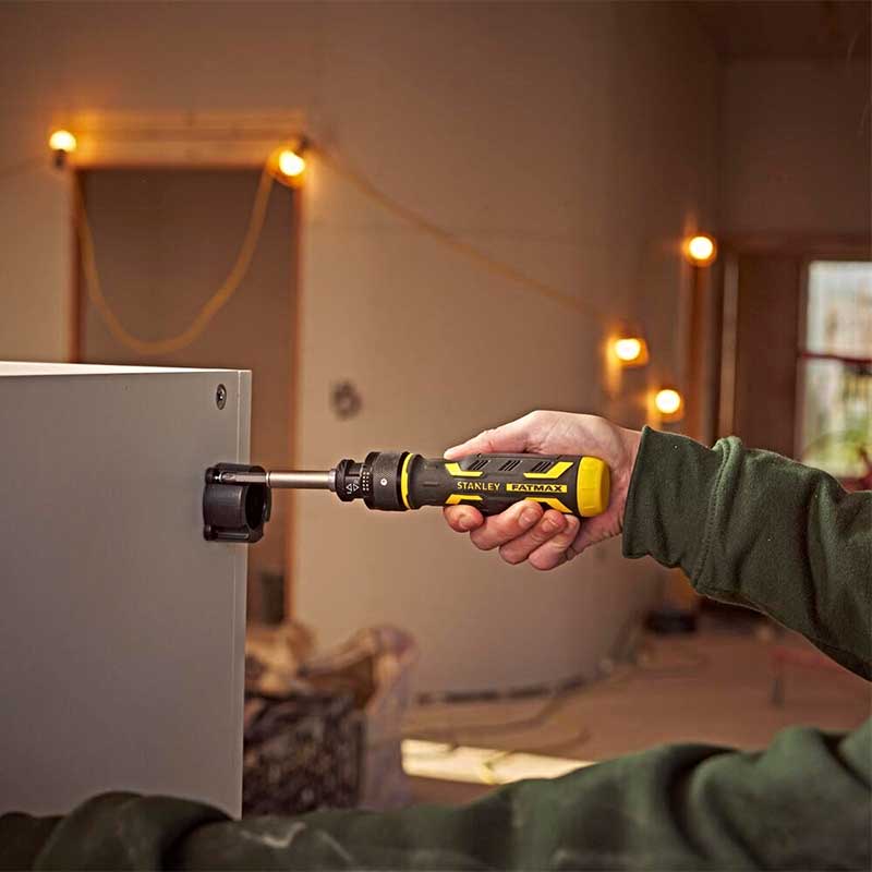 Surubelnita Speed Drive Stanley FATMAX cu clichet si 3 biti (cu doua capete)