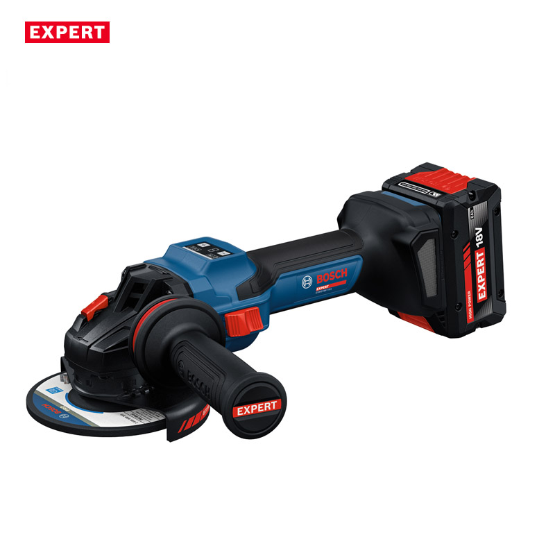 Polizor unghiular cu acumulatori 18V, 2x8.0Ah, BOSCH BITURBO Profesional EXPERT L-BOXX, 125 mm, tip EXWS 18V-15S EXPERT
