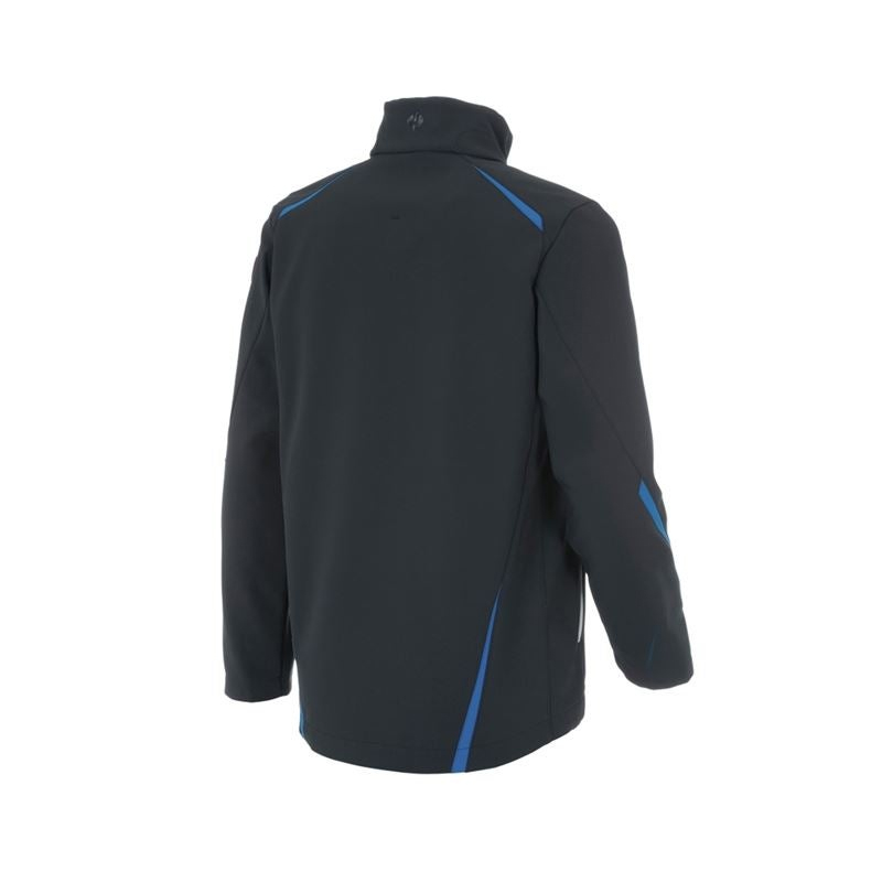 Geacă Softshell de lucru Strauss, e.s. motion 2020, negru-grafit/albastru, marimea L