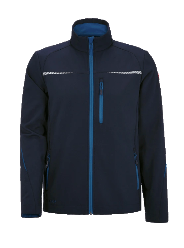 Geacă Softshell de lucru Strauss, e.s. motion 2020, albastru-inchis/albastru, marimea M