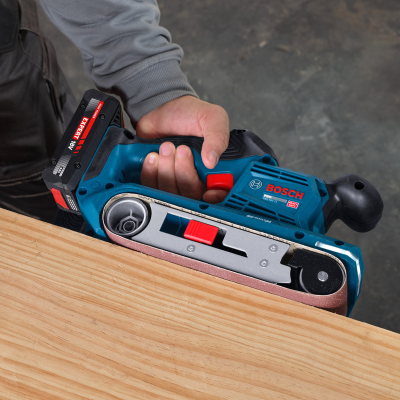 Slefuitor cu banda si acumulatori 18V BOSCH, SOLO, tip GBS18V-75