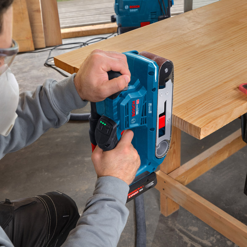 Slefuitor cu banda si acumulatori 18V BOSCH, SOLO, tip GBS18V-75