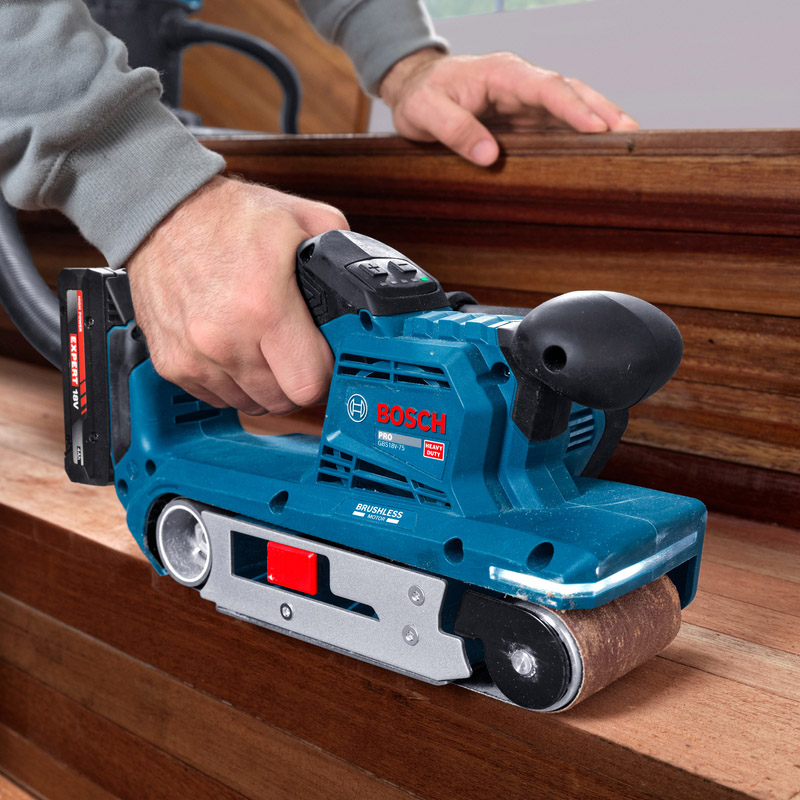 Slefuitor cu banda si acumulatori 18V BOSCH, SOLO, tip GBS18V-75