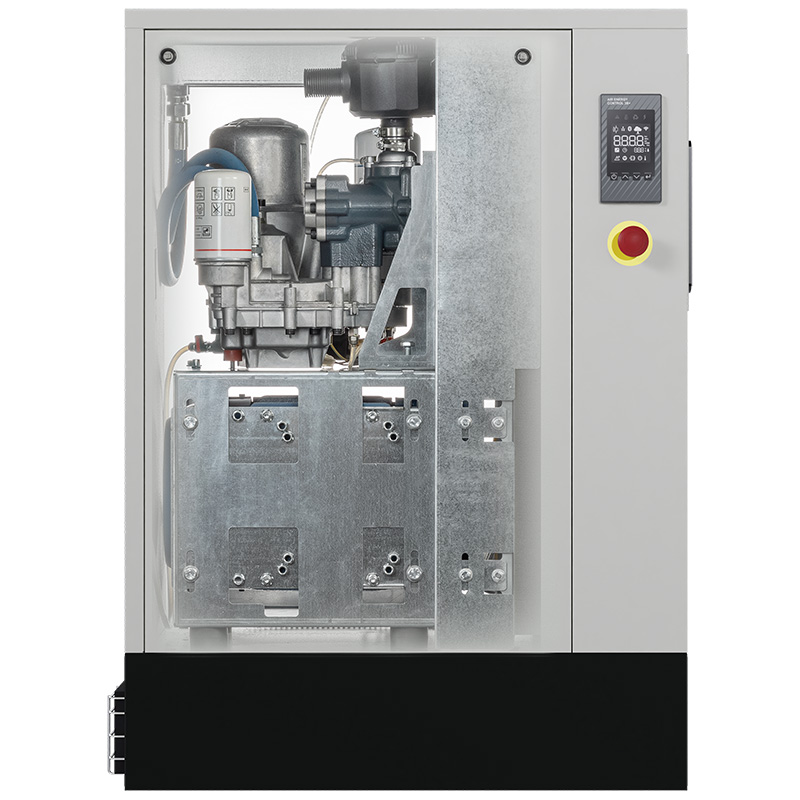 Compresor cu surub FIAC NEW SILVER VSD 7.5 cu invertor | 10 bar, 312-756 l/min, 7.5CP - compresor industrial