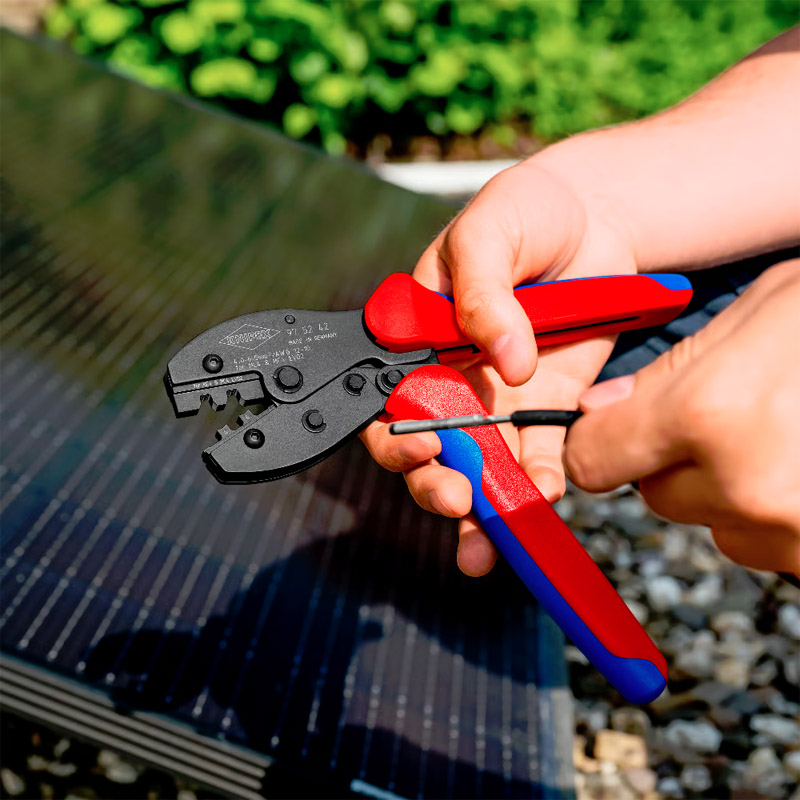 Set profesional de instalare fotovoltaica KNIPEX ErgoStrip® PV si PreciForce, pentru cabluri si conectori MC4®/MC4® Evo 2, 4.0 / 6.0 mm²