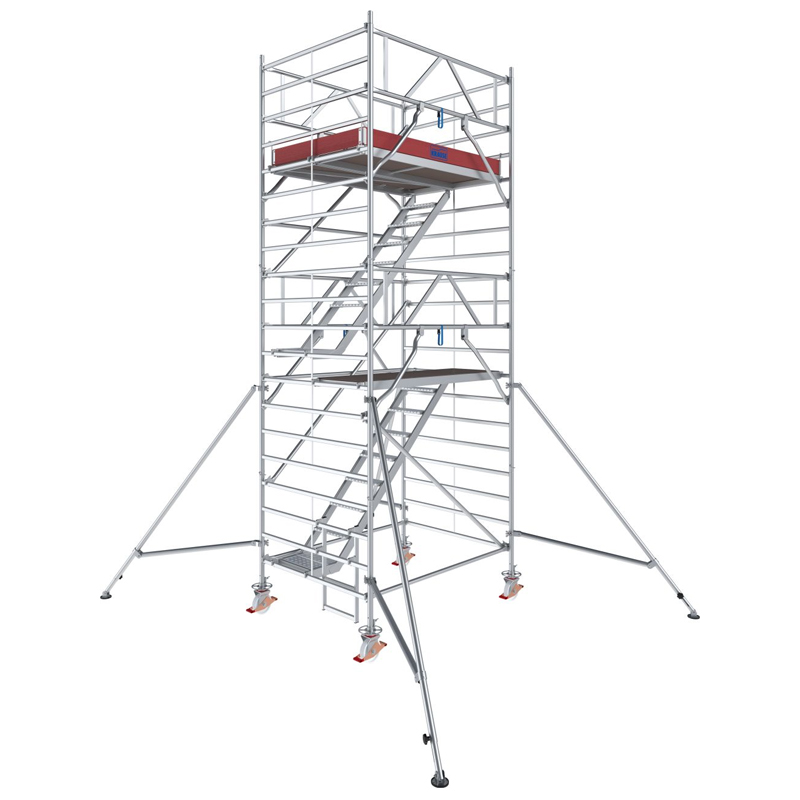 Schela mobila Krause, Stabilo S5500 cu scara interioara 1,5 x 2m, aluminiu, inaltime lucru 6.3m, inaltime max. platforma 4.3m