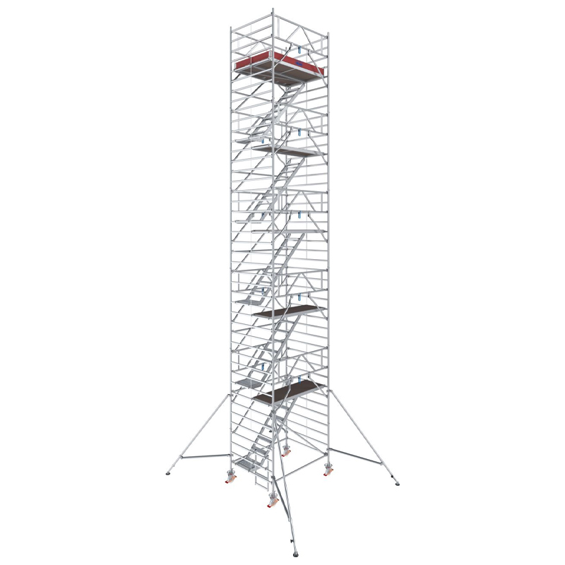 Schela mobila Krause, Stabilo S5500 cu scara interioara 1,5 x 2m, aluminiu, inaltime lucru 12.3m, inaltime max. platforma 10.3m